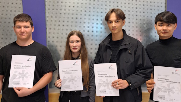 Schüler mit Sprachdiplom