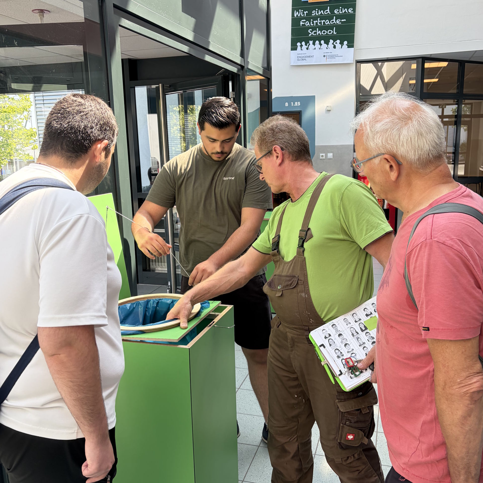 Fertigstellung der Sammelbehälter