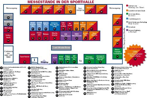 Messestände Sporthalle