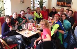 Lehrer nach dem Marathon