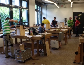 Blick in die Holzwerkstatt